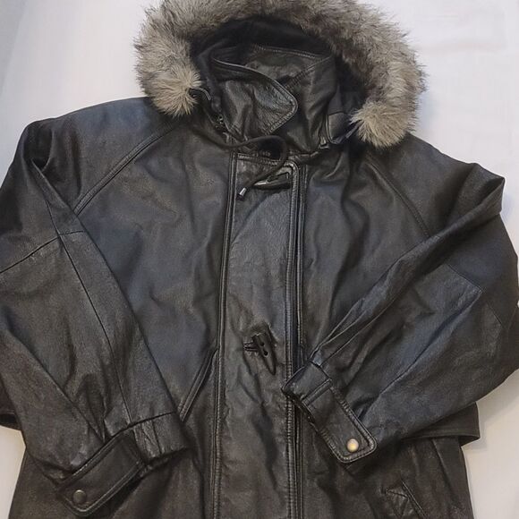 Wilson Thinsulate Men's Vintage Faux Fur hooded jacket size m